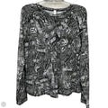 Athletic Top Long Sleeve Crewneck By Lululemon In Black & White, Size: 12