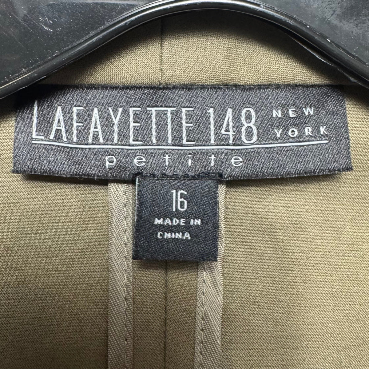 Jacket Designer By Lafayette 148 In Green, Size: 16p