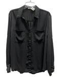 Blouse Long Sleeve By Maurices In Black, Size: Xl