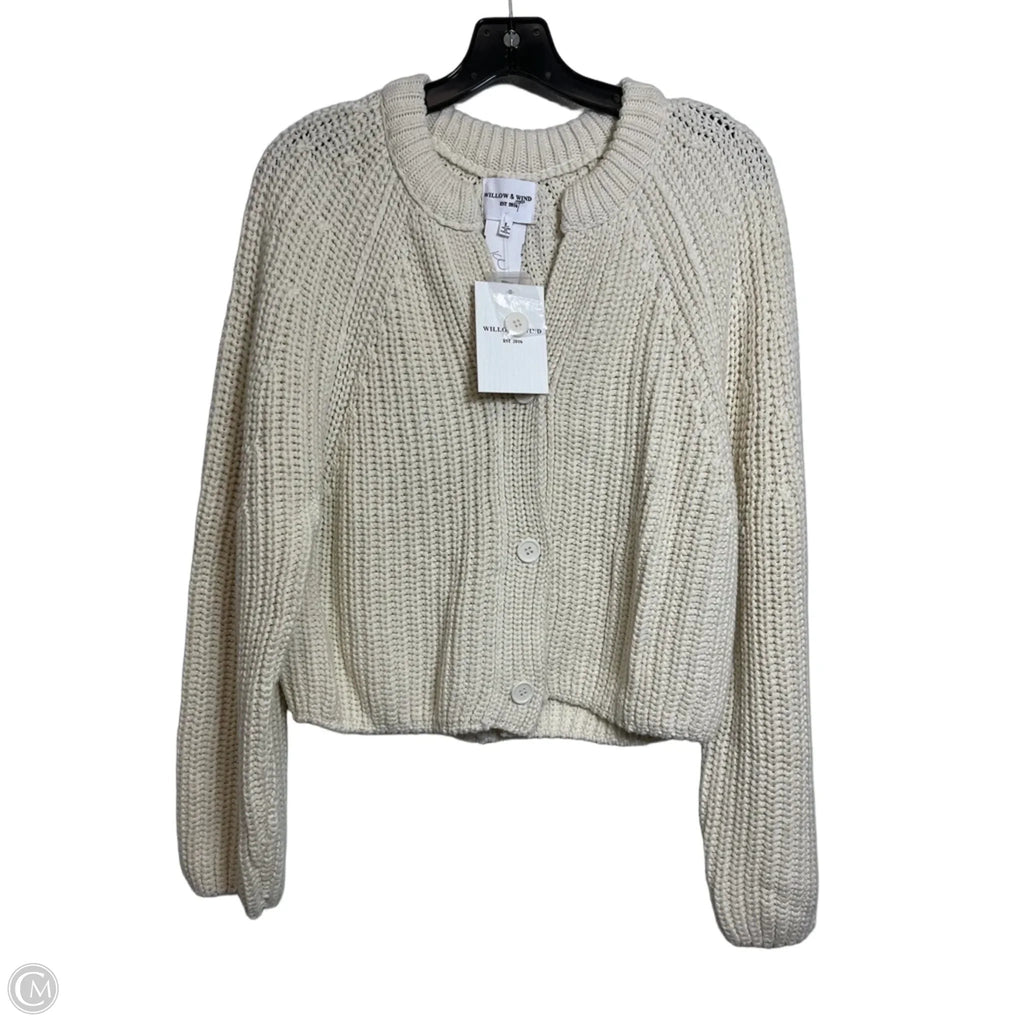 Cardigan By Willow & Wind In White, Size: L