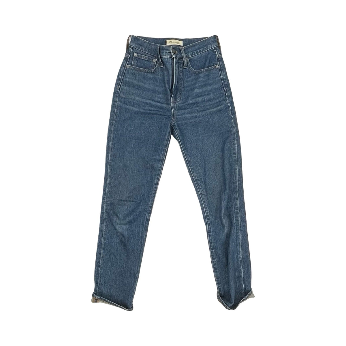 Jeans Straight By Madewell In Blue Denim, Size:0