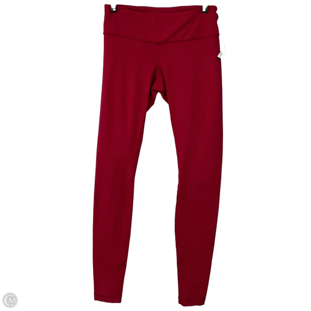 Pants Leggings By Lululemon In Red, Size: 6