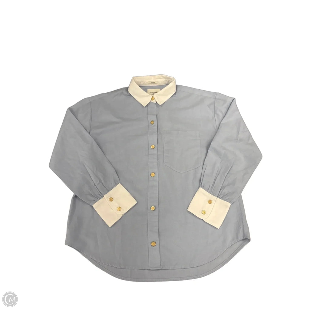Top Long Sleeve By Abercrombie And Fitch In White, Size: L