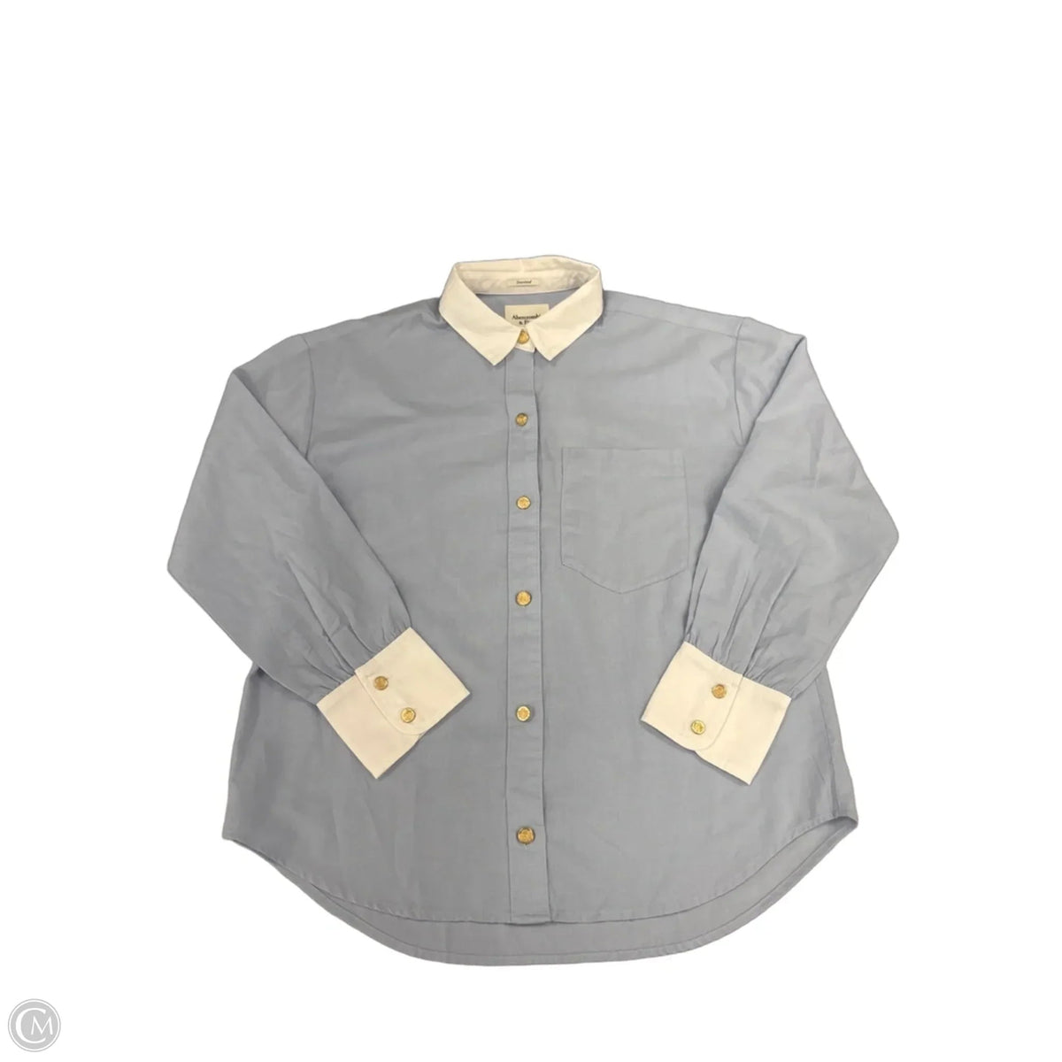 Top Long Sleeve By Abercrombie And Fitch In White, Size: L