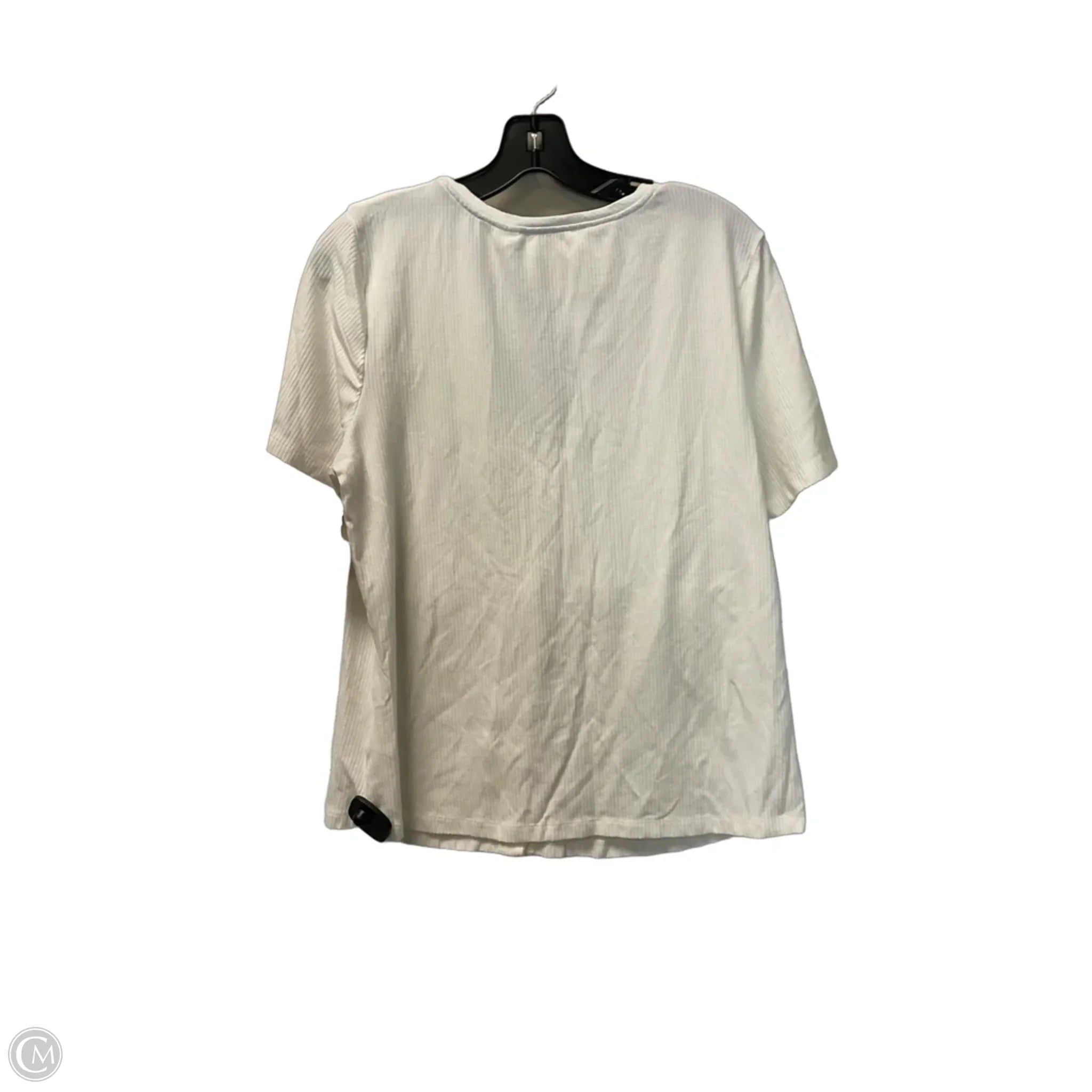 Top Short Sleeve By Maeve In White, Size: Xl
