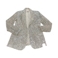Blazer By Loft In Silver & Tan, Size:2P
