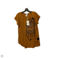 Top Short Sleeve By Tru Self In Brown, Size: Xl