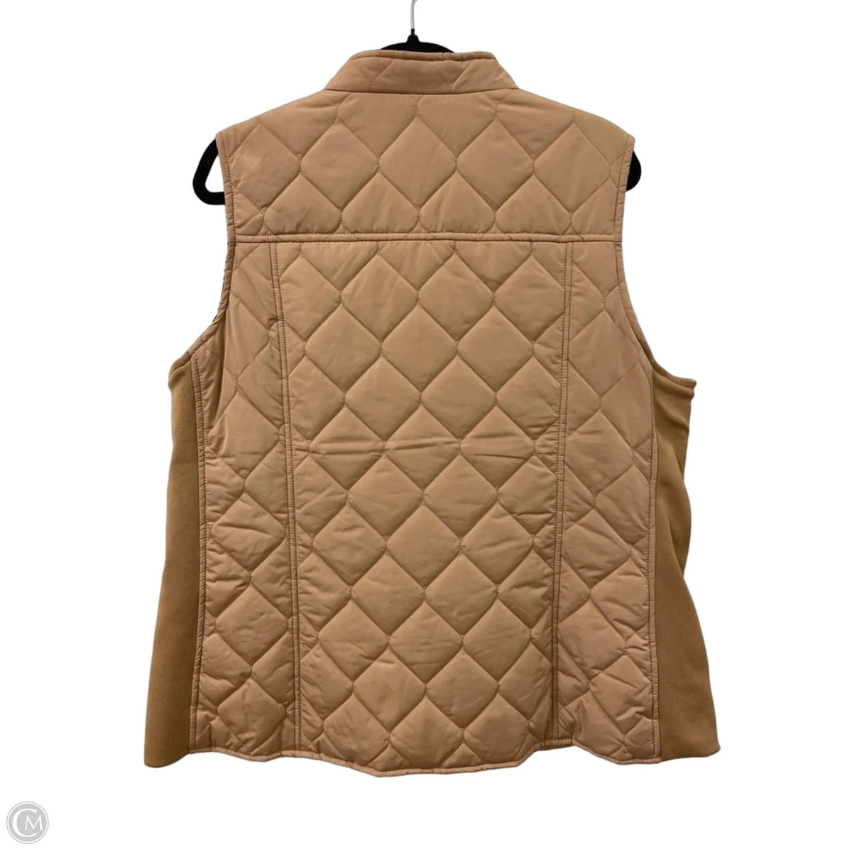 Vest Puffer & Quilted By Kim Rogers In Tan, Size: Xl