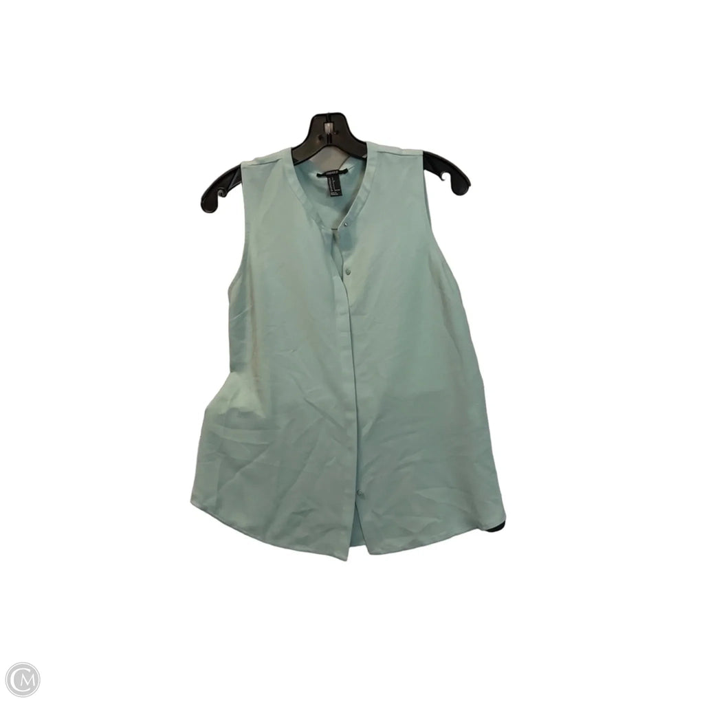 Top Sleeveless By Forever 21 In Green, Size: S