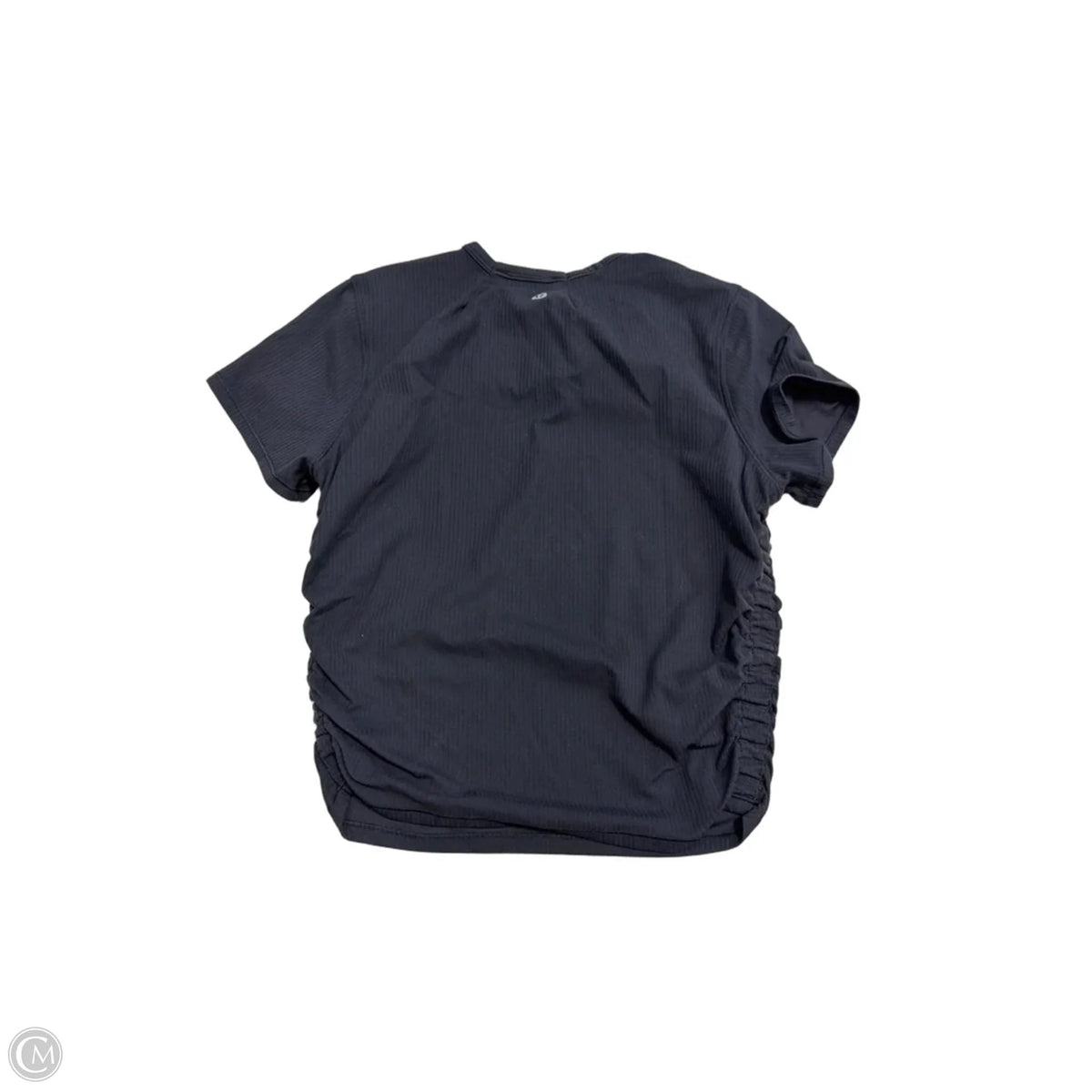 Athletic Top Short Sleeve By Lululemon In Black, Size: M