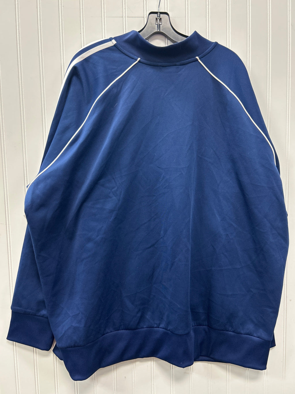 Athletic Jacket By Adidas In Navy, Size:4X NWT