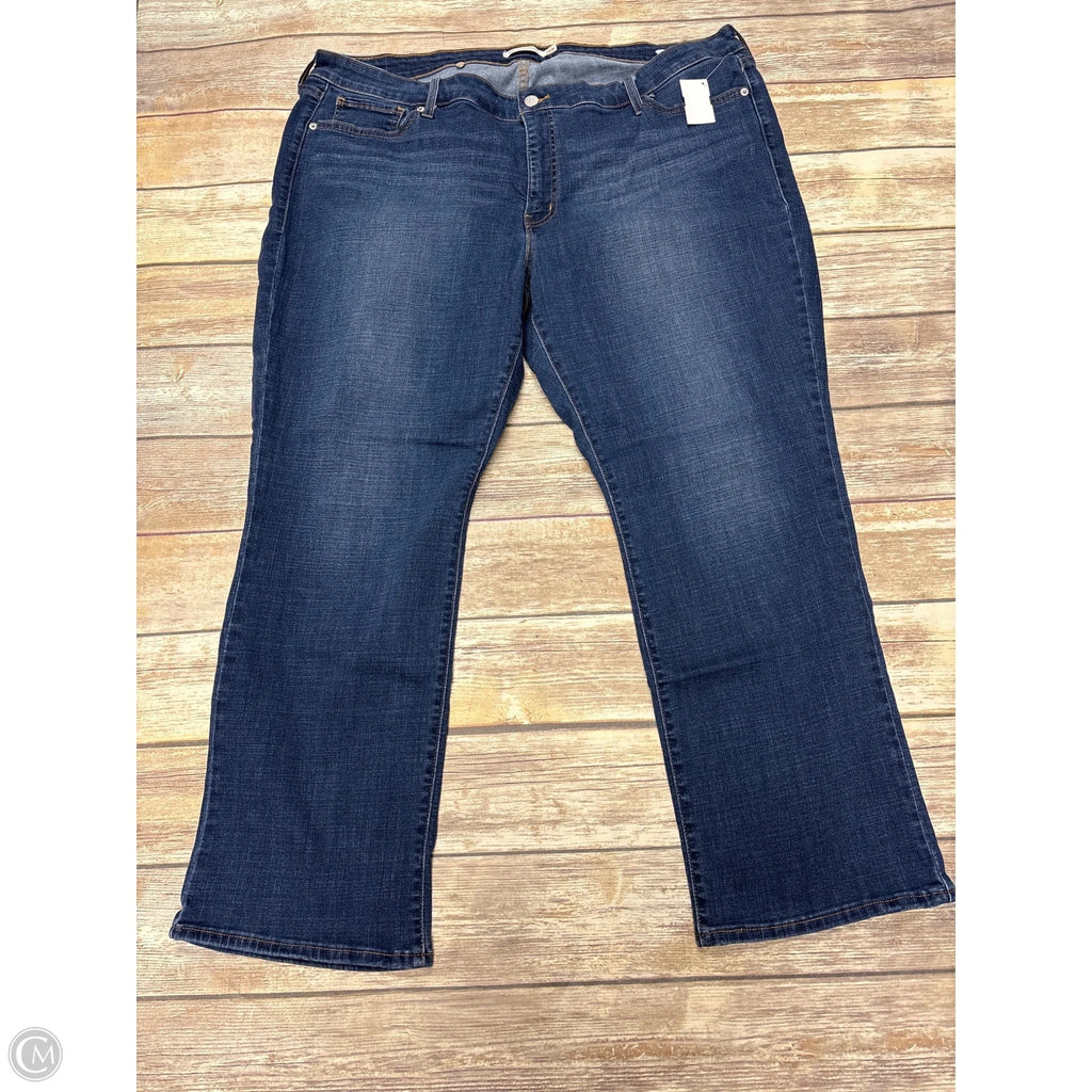 Jeans Straight By Levis In Blue Denim, Size: 26