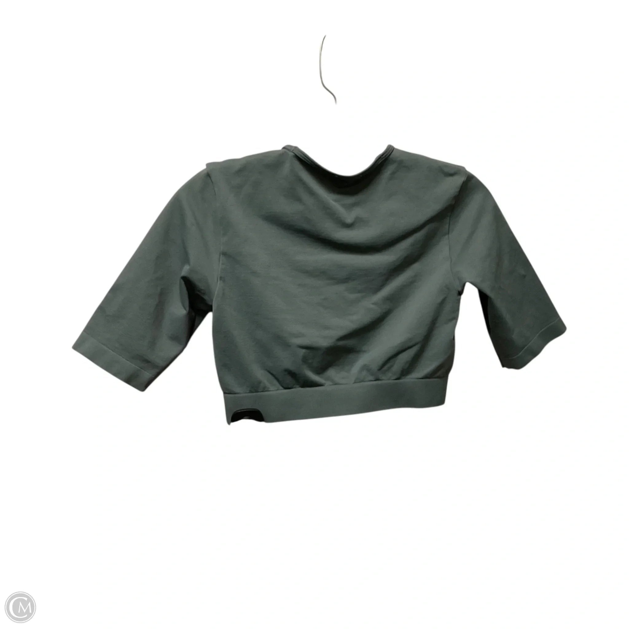 Athletic Top Short Sleeve By Gym Shark In Green, Size: S