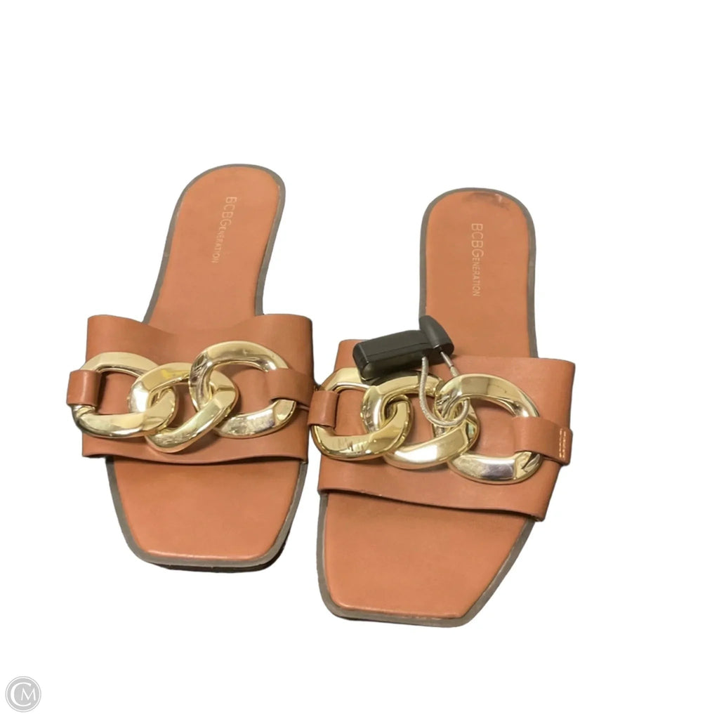 Sandals Flats By Bcbgeneration In Brown, Size: 9.5
