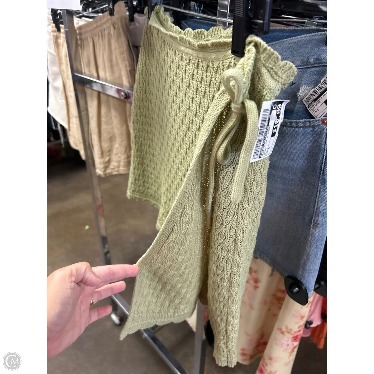 Skirt Mini & Short By Future Collective In Green, Size: M