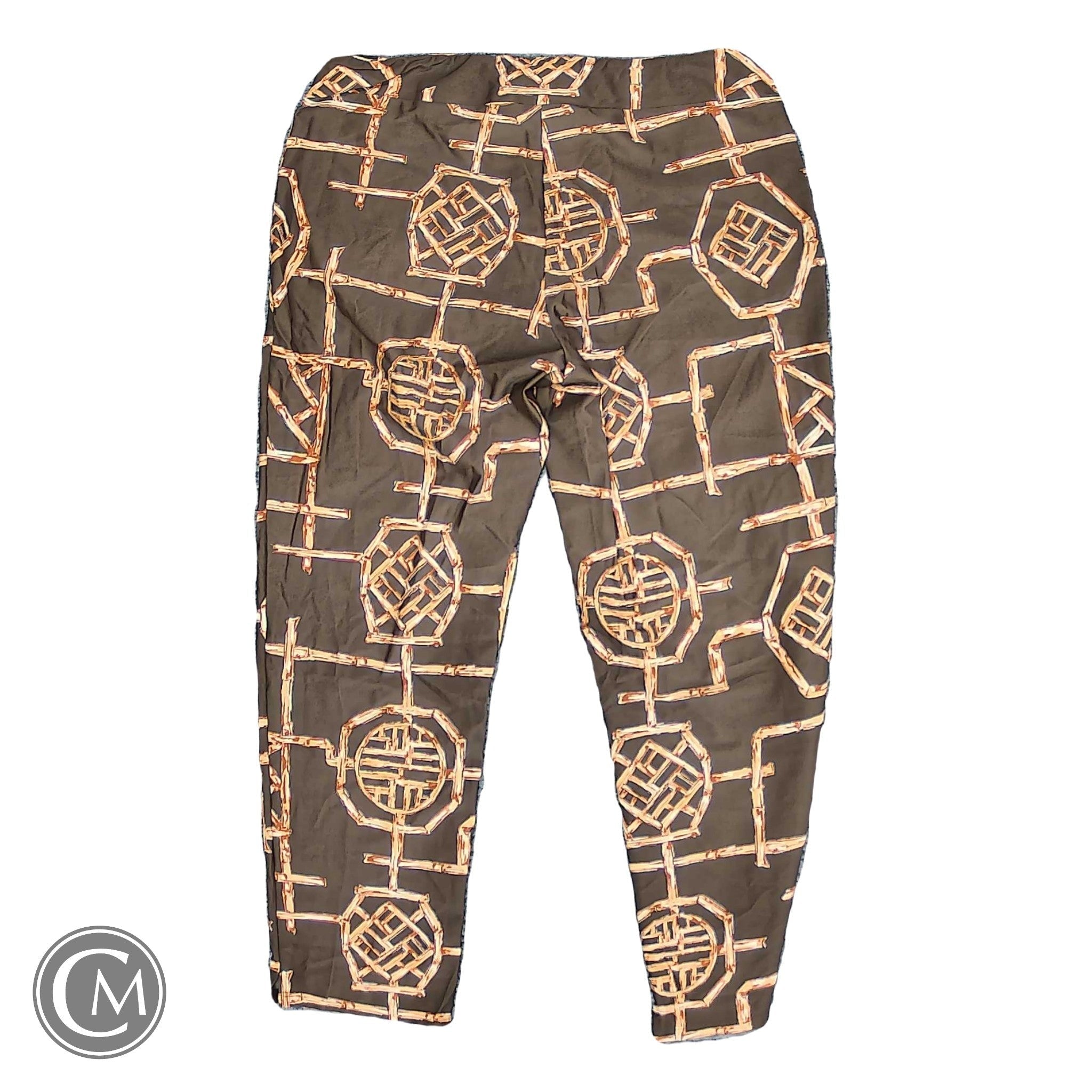 Pants Leggings By Jude Connally In Brown & Orange, Size: S