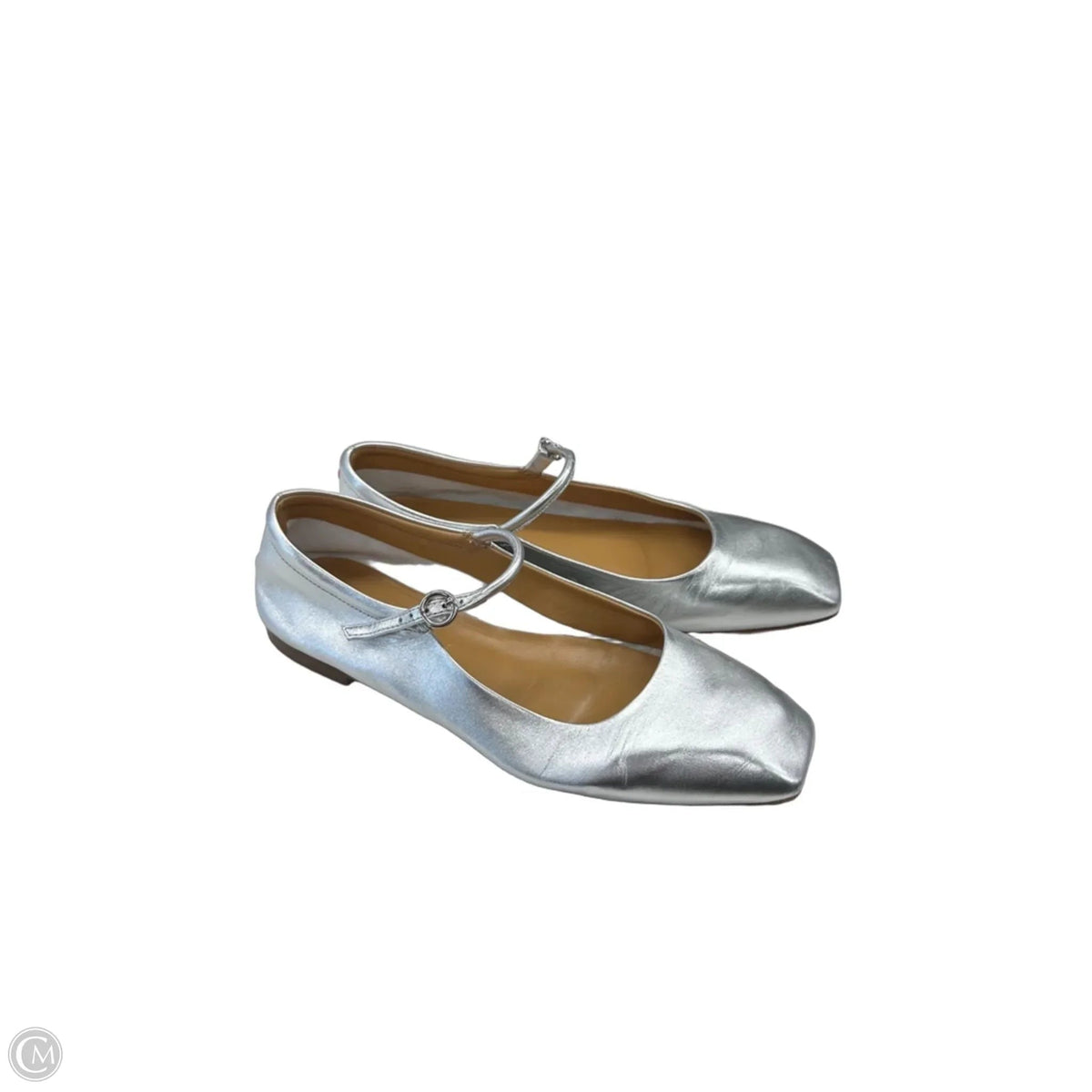 Shoes Flats By Clothes Mentor In Silver, Size: 6