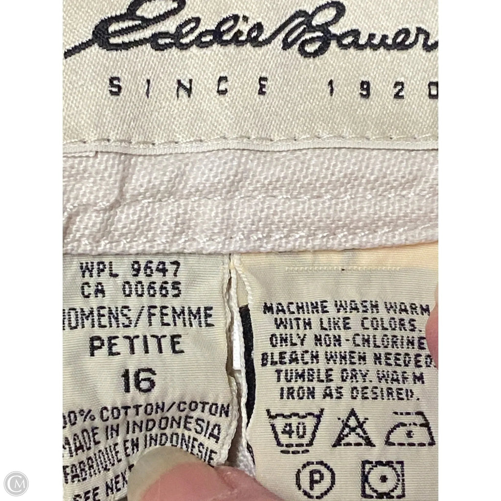 Shorts By Eddie Bauer In Tan, Size: 16