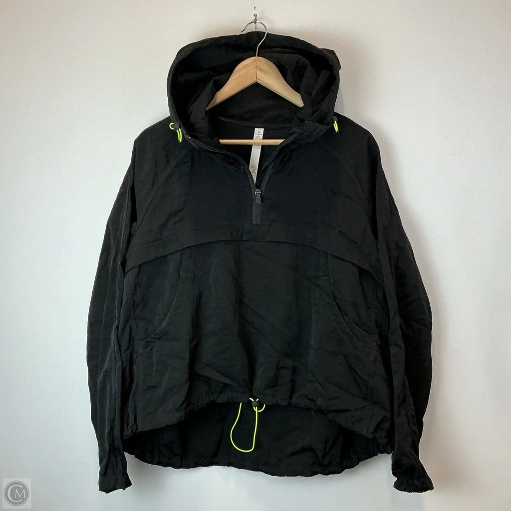 Jacket Windbreaker By Lululemon In Black, Size: M