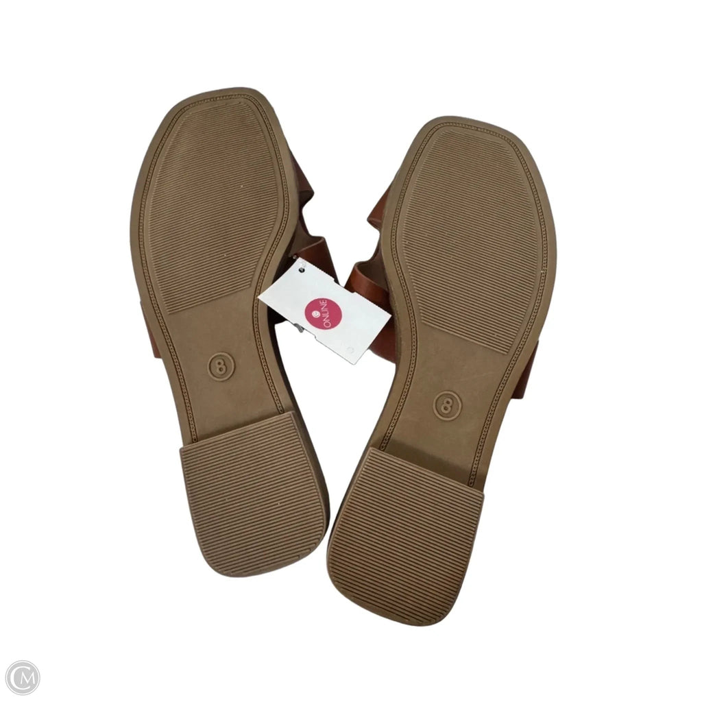 Sandals Flats By A New Day In Brown, Size: 8