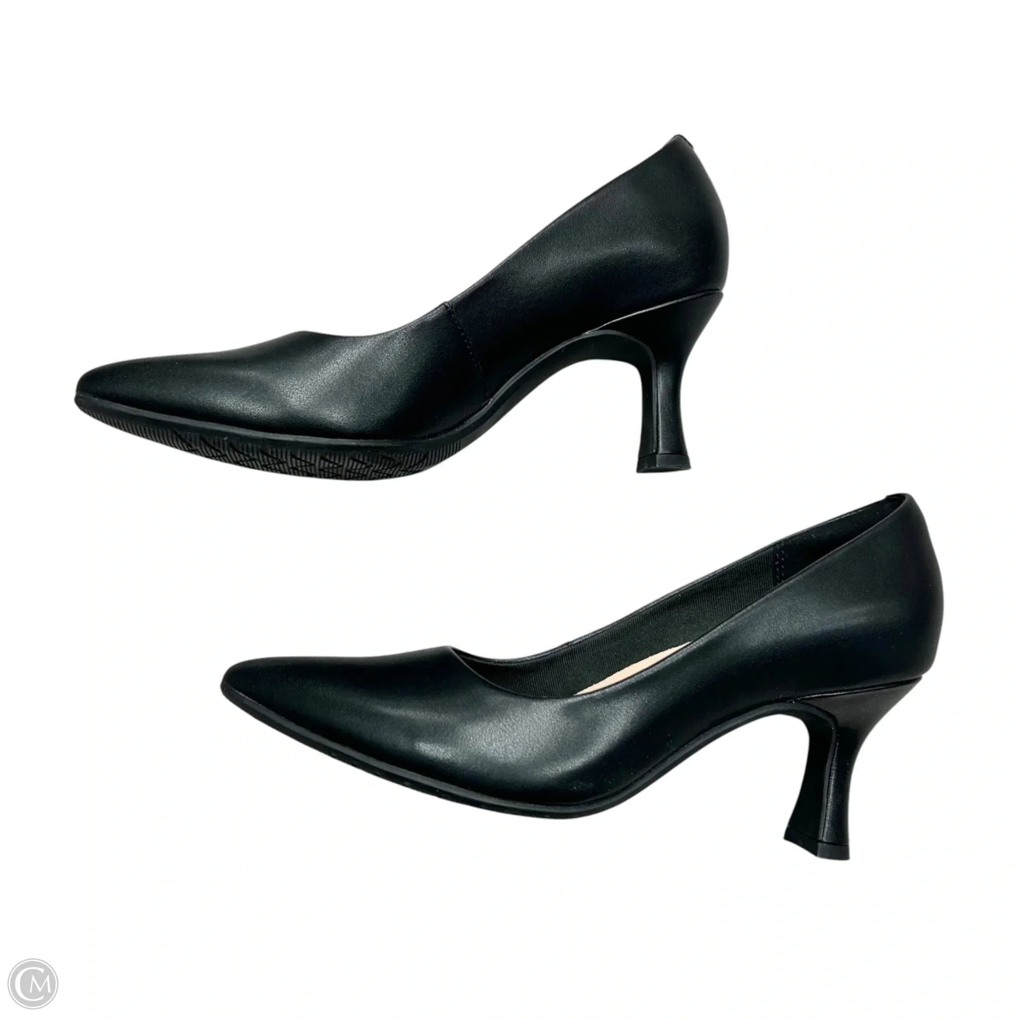 Shoes Heels Kitten By Clarks In Black, Size: 8