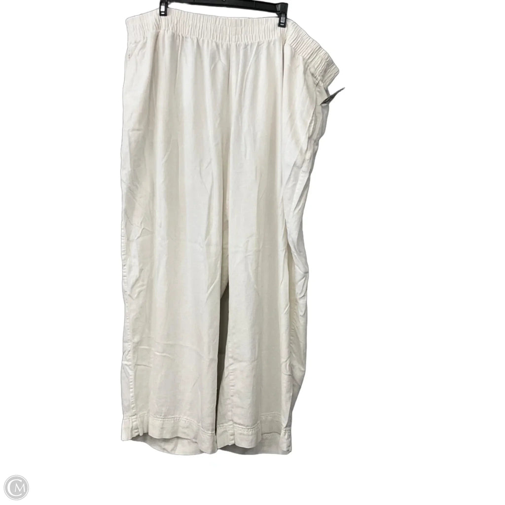Pants Linen By Old Navy In White, Size: Xxl