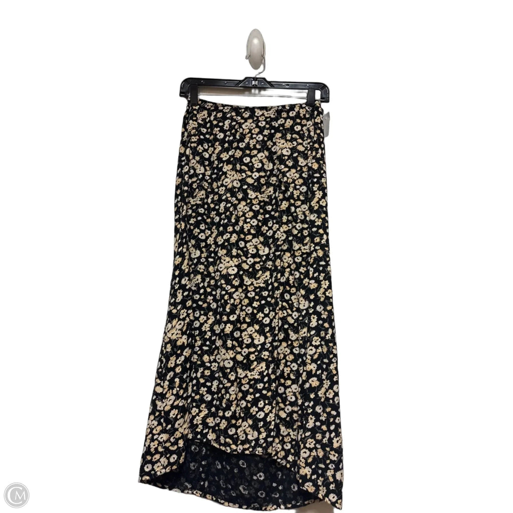 Skirt Midi By Abercrombie And Fitch In Floral Print, Size: 2