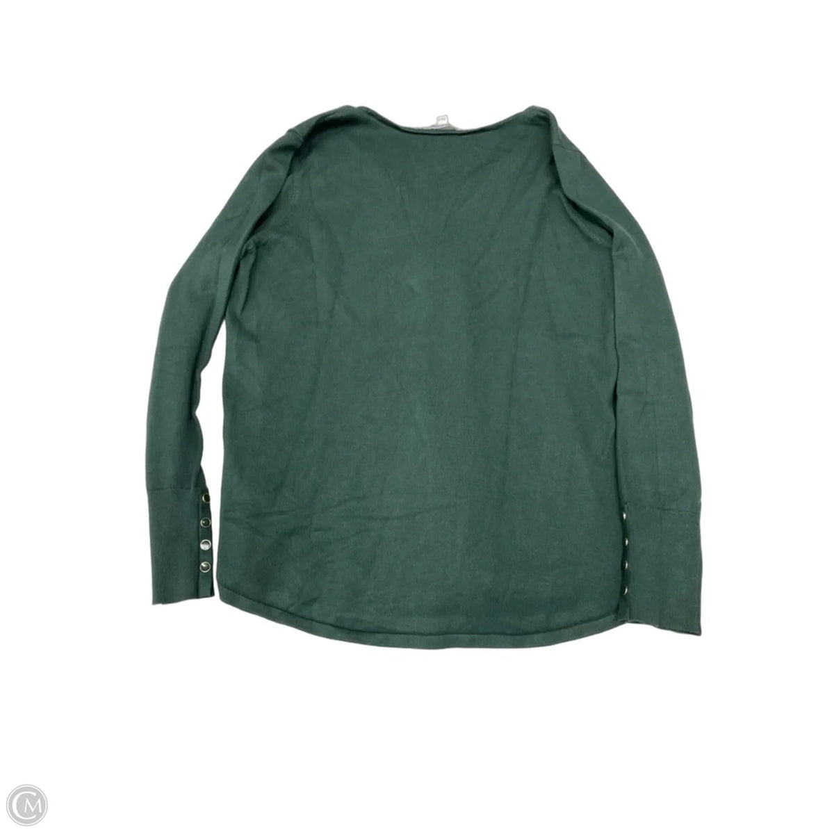 Top Long Sleeve By Chicos In Green, Size: M