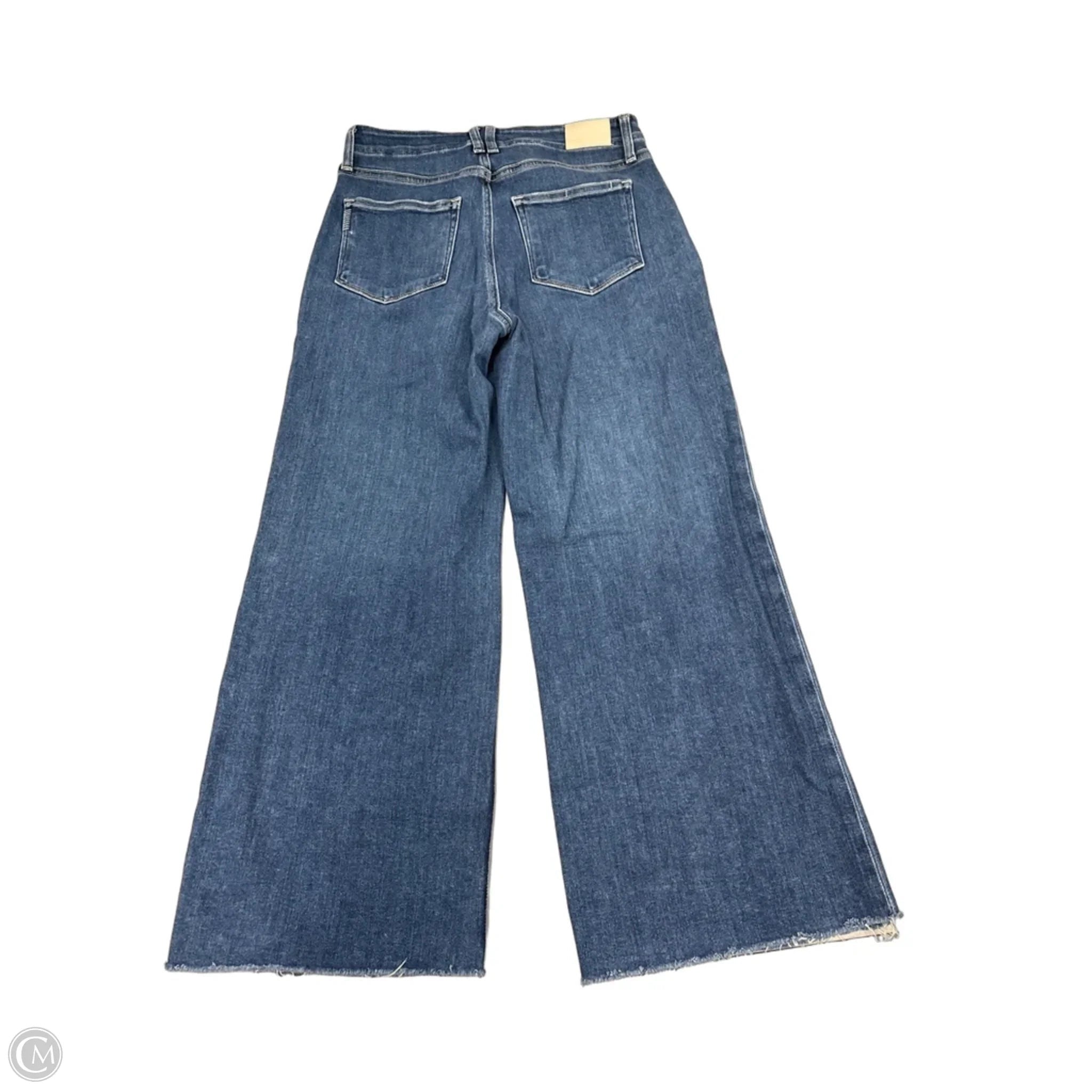 Jeans Wide Leg By Paige In Blue Denim, Size: 8