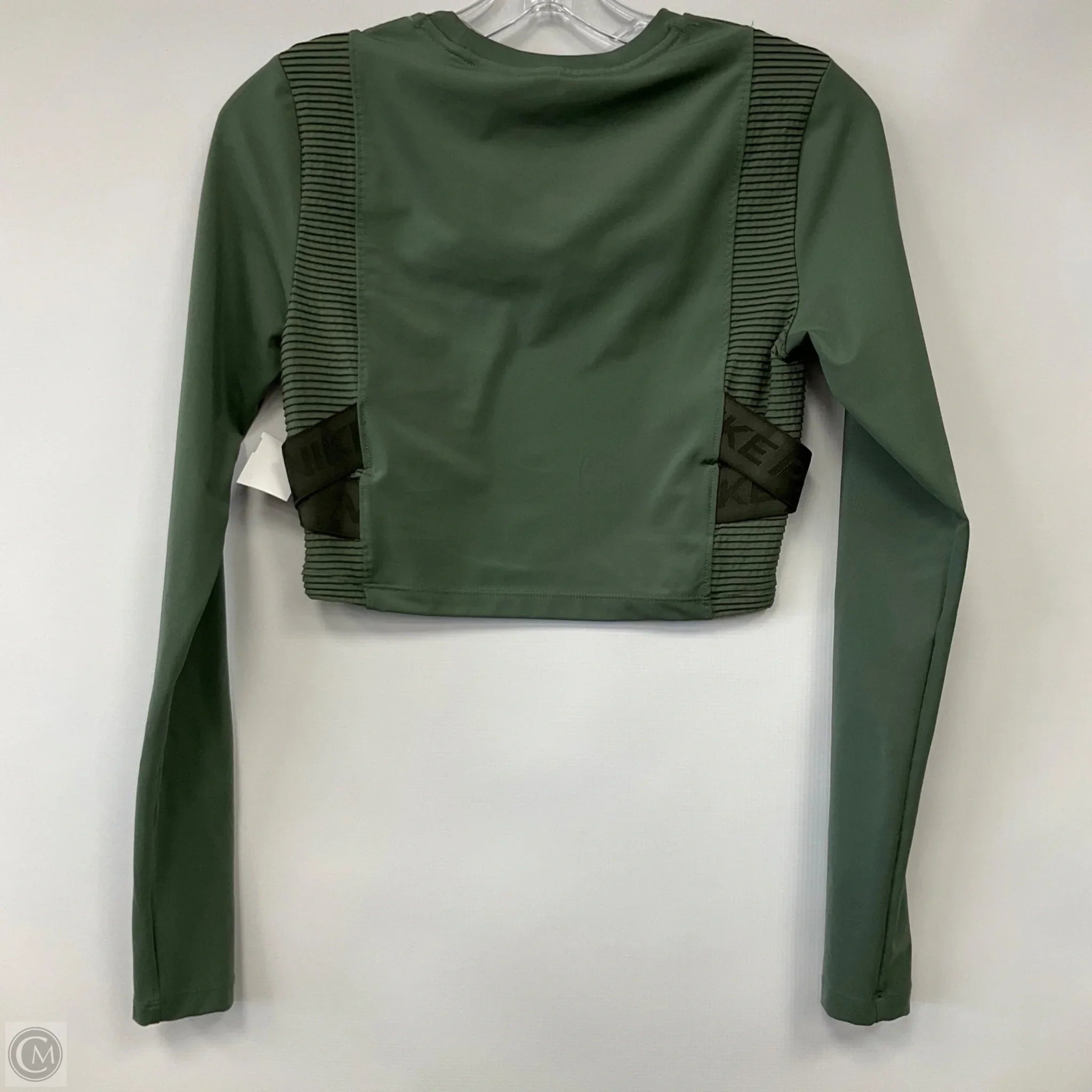 Athletic Top Long Sleeve Crewneck By Nike Apparel In Green, Size: S