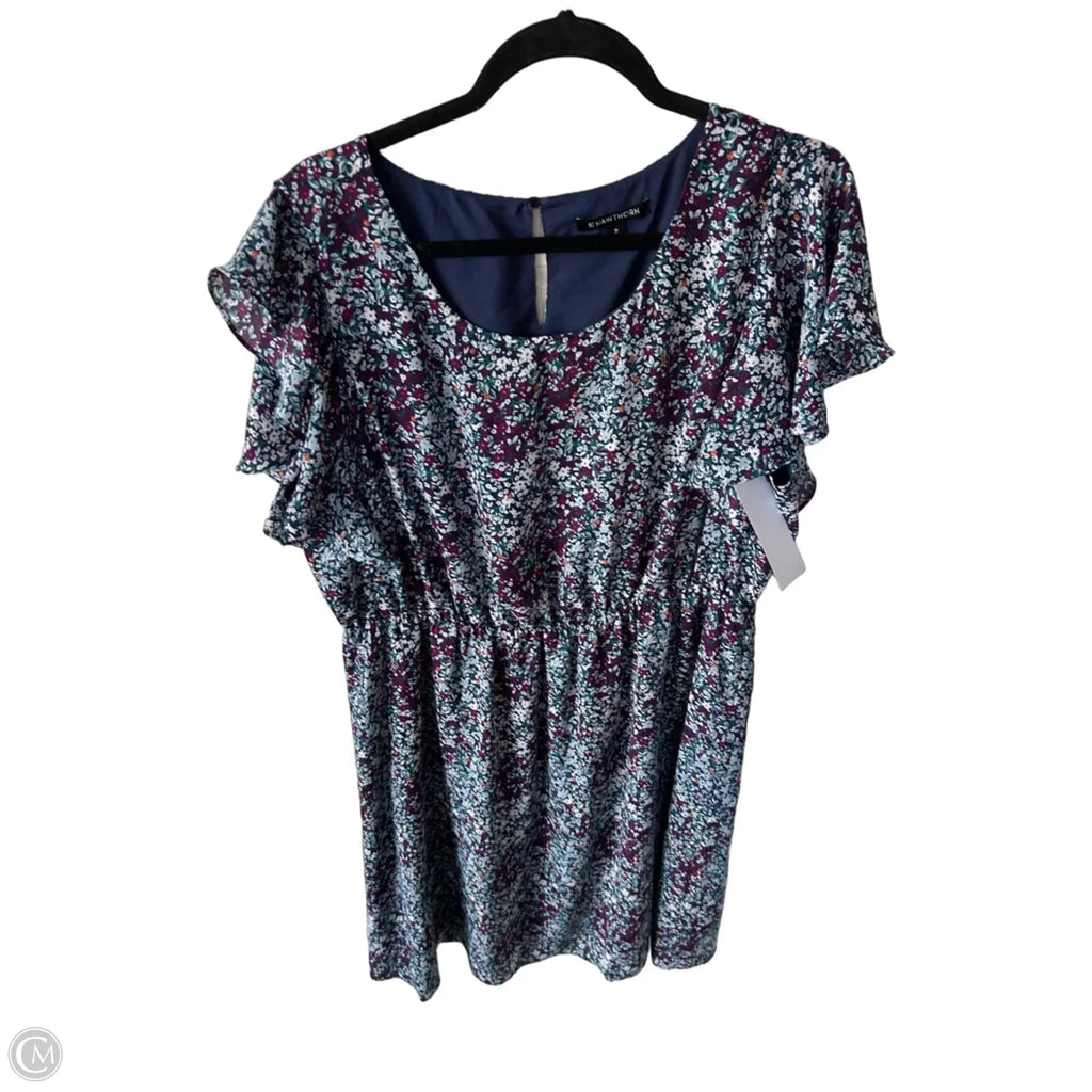 Dress Casual Short By 41 Hawthorn In Floral Print, Size: 1x