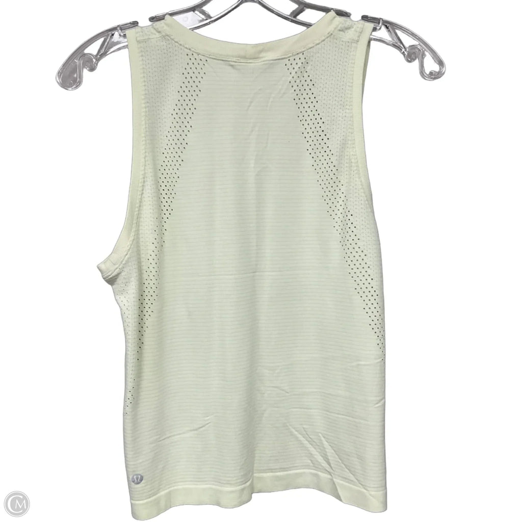 Athletic Tank Top By Lululemon In Yellow, Size: 6