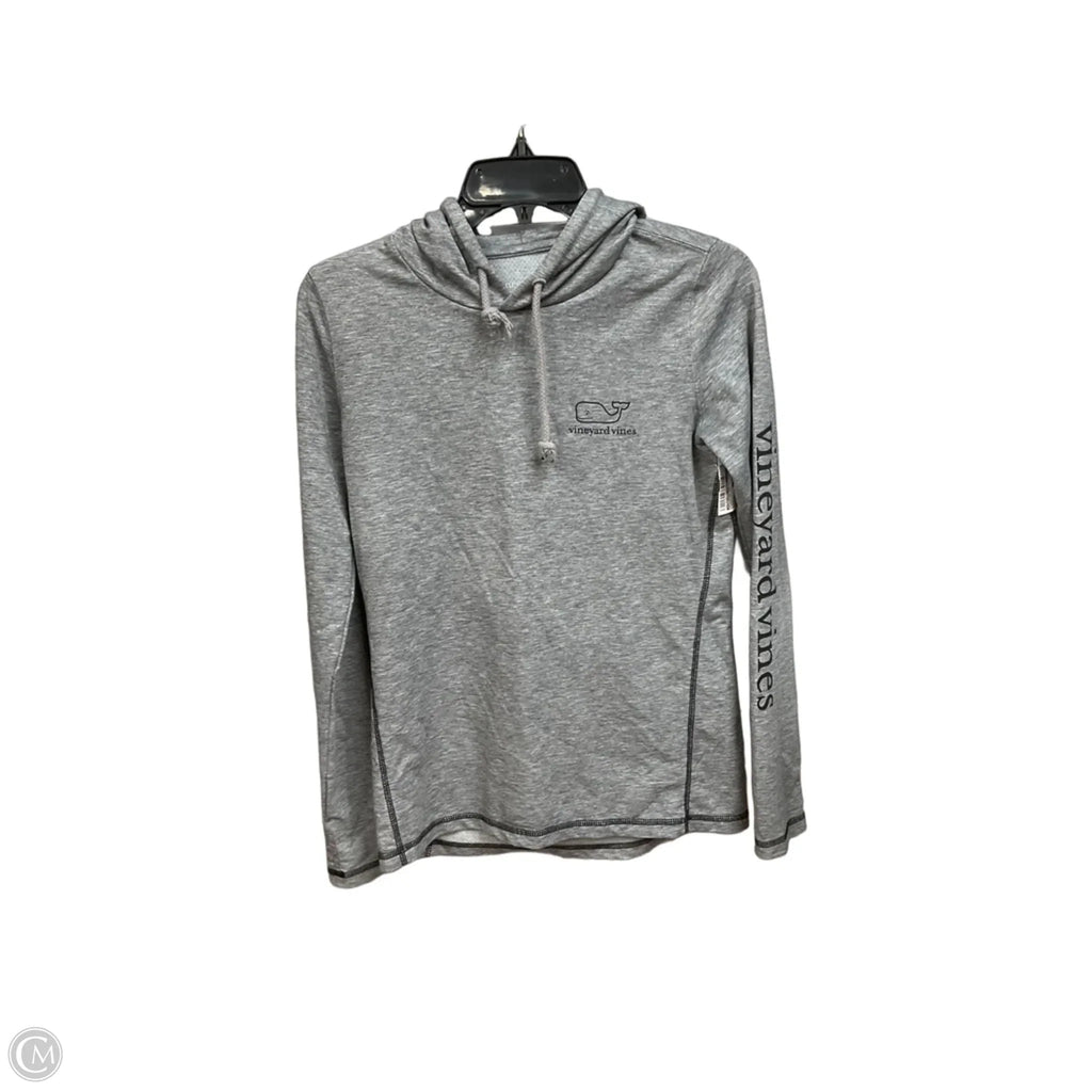 Athletic Top Long Sleeve Hoodie By Vineyard Vines In Grey, Size: Xs
