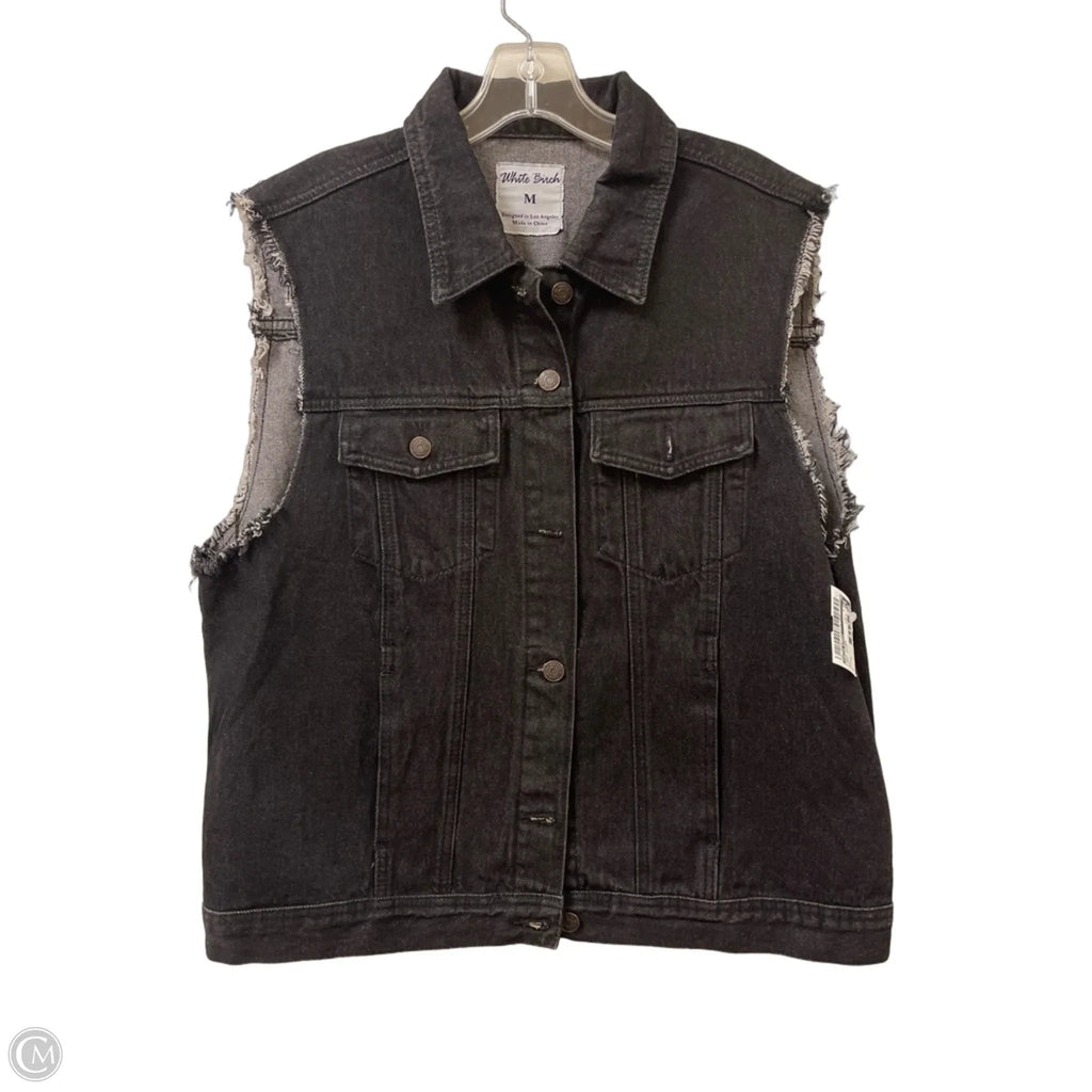Vest Other By White Birch In Grey Denim, Size: M