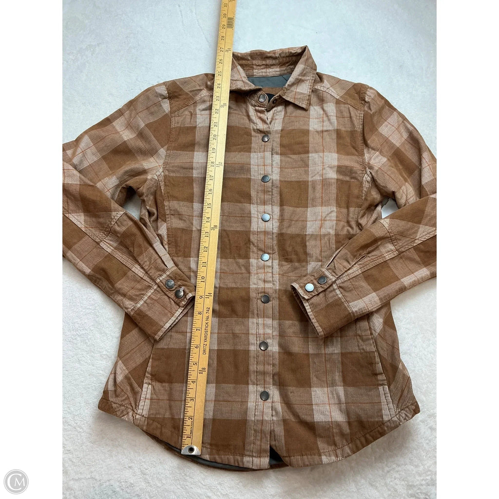 Top Long Sleeve By Prana In Brown, Size: Xs