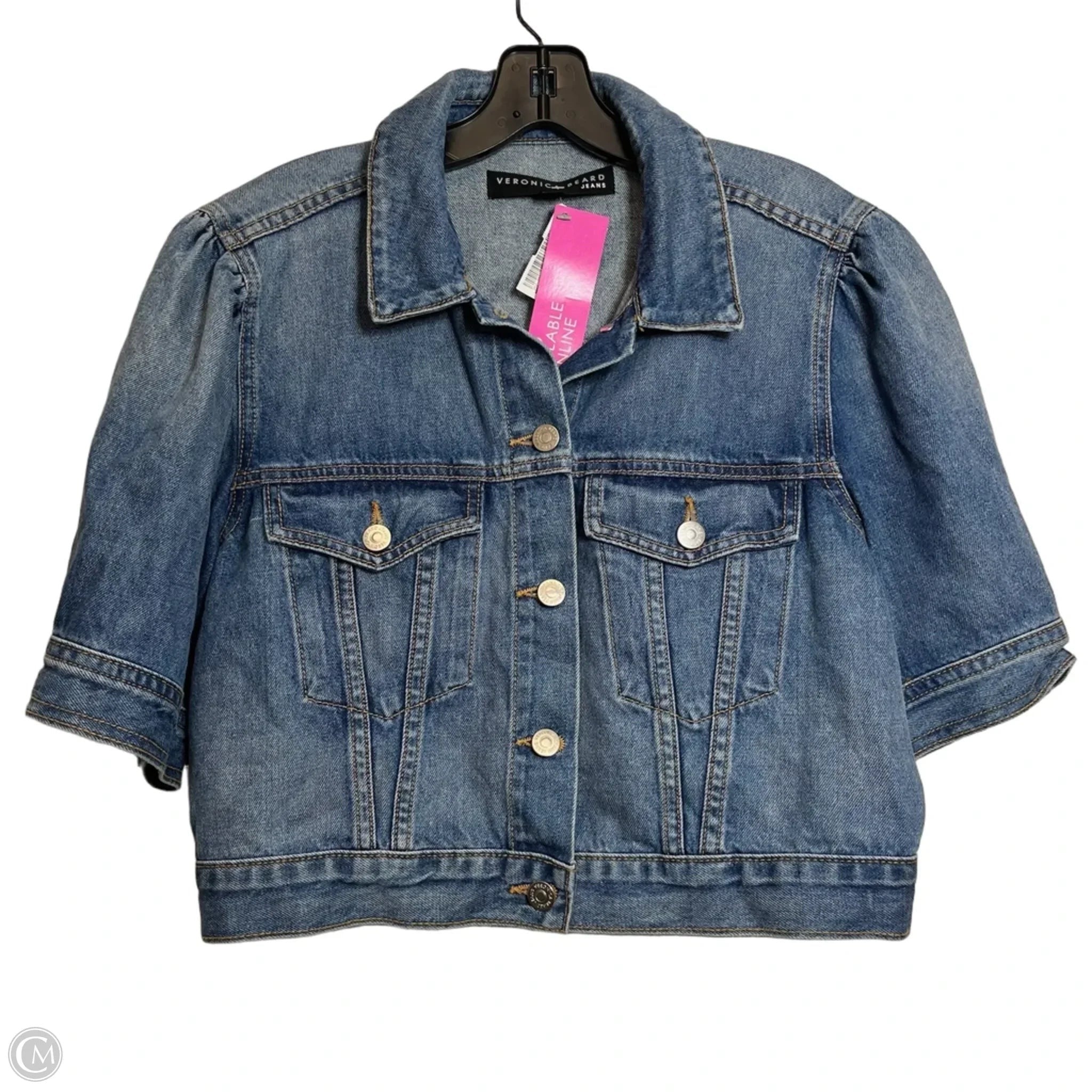 Jacket Denim By Veronica Beard In Blue Denim, Size: L