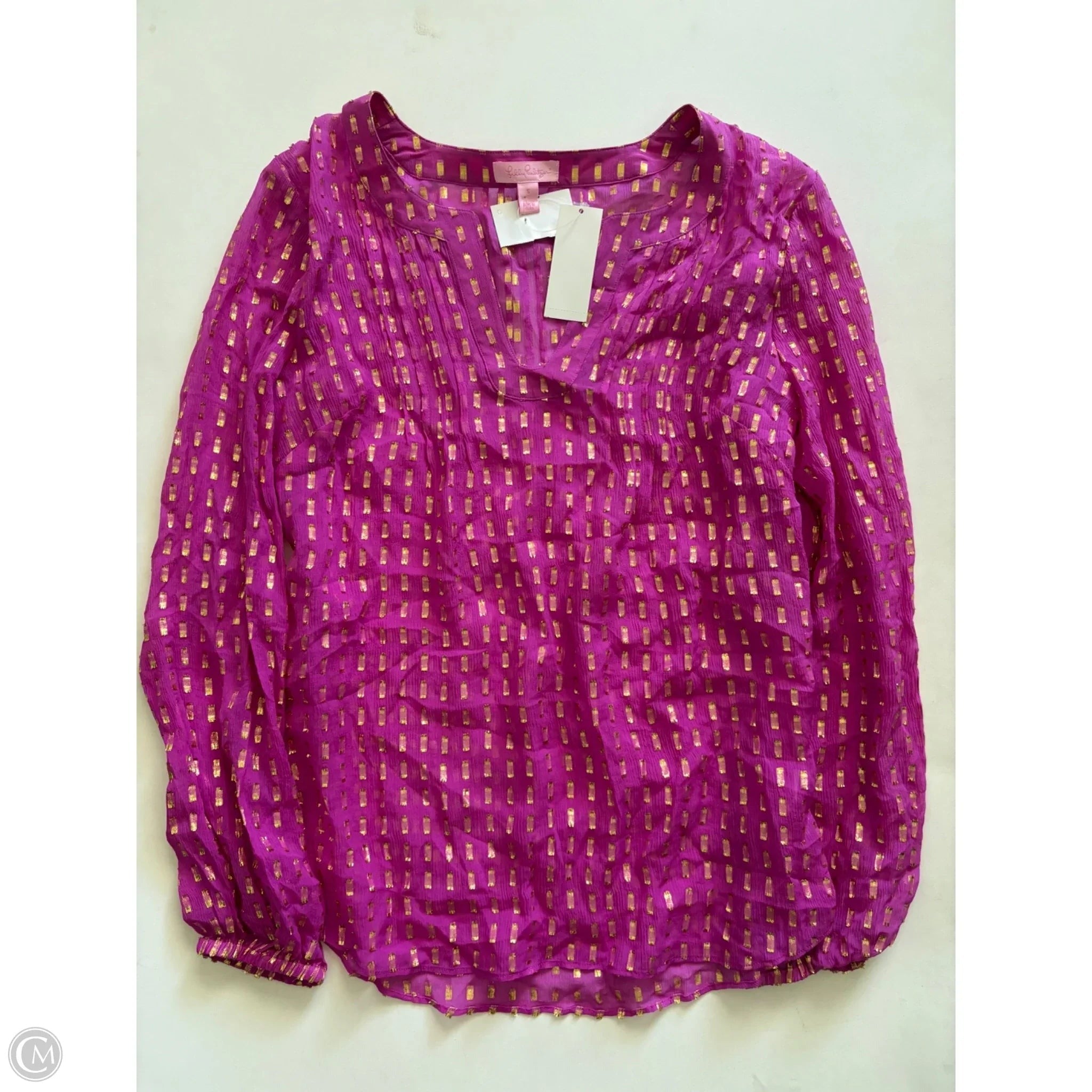 Blouse Designer By Lilly Pulitzer In Pink, Size: S