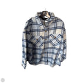 Jacket Shirt By Members Mark In Blue & White, Size: Xl