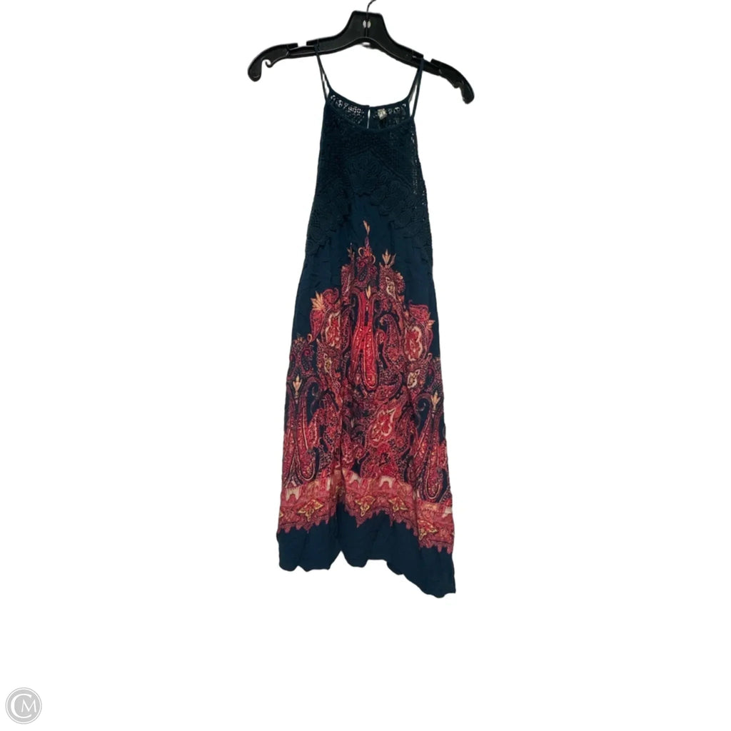 Dress Casual Short By Free People In Blue & Pink, Size: L
