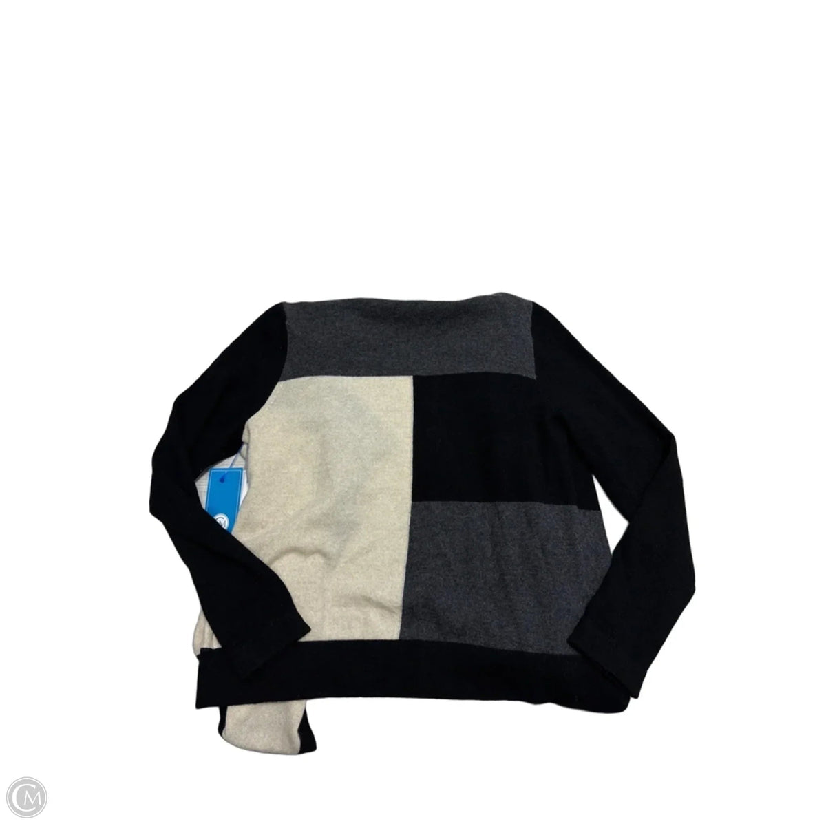Sweater Cashmere By Charter Club In Black & Grey, Size: L