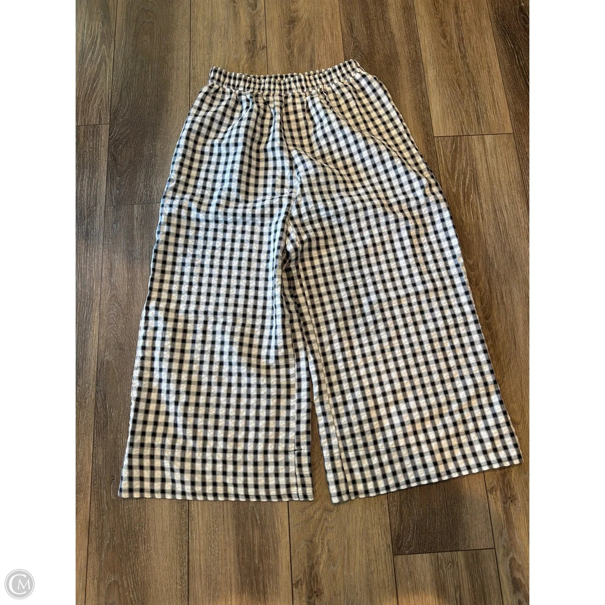 Pants Wide Leg By Sincerely Jules In Checkered Pattern, Size: L