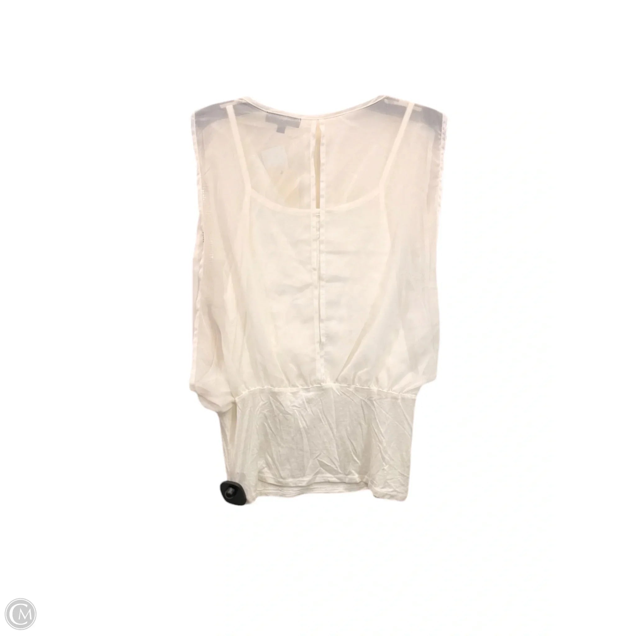 Top Short Sleeve By Love J In Cream, Size: L