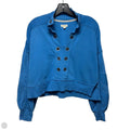 Grommet Cropped Top Long Sleeve By Pilcro In Blue, Size: Xxs