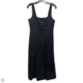 Seamed Poplin Midi Dress By Banana Republic In Black, Size: 4
