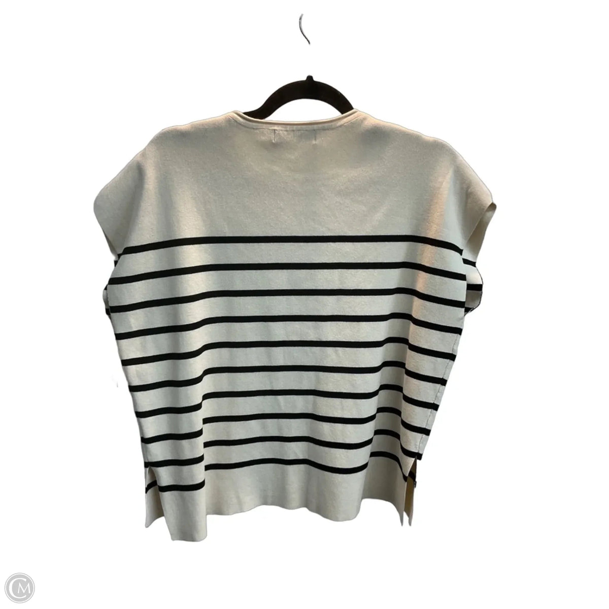 Vest Sweater By Lillusory In Striped Pattern, Size: Xl