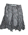 Skirt Midi By Christopher And Banks In Black & Pink, Size:L