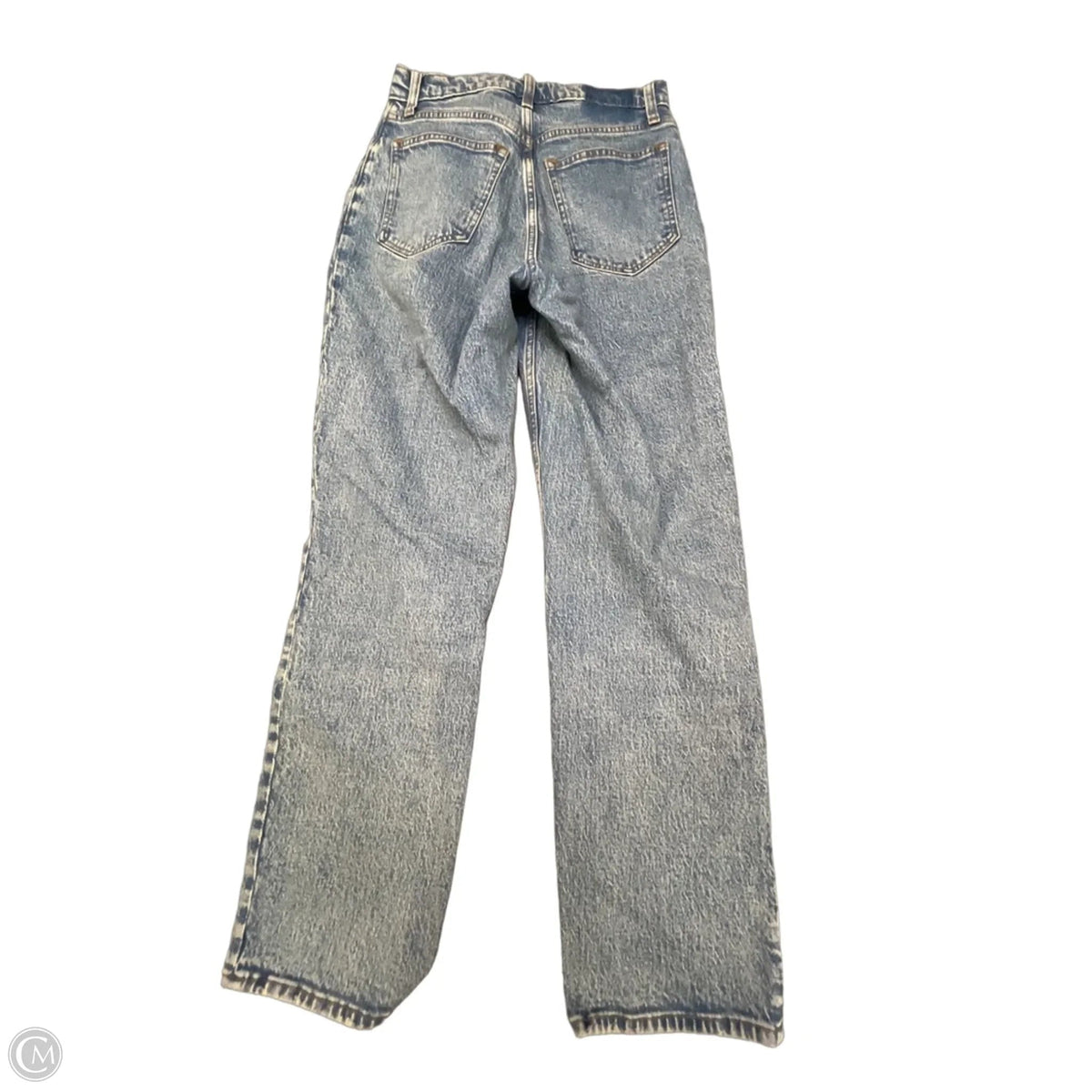 Jeans Straight By Abercrombie And Fitch In Blue Denim, Size: 4