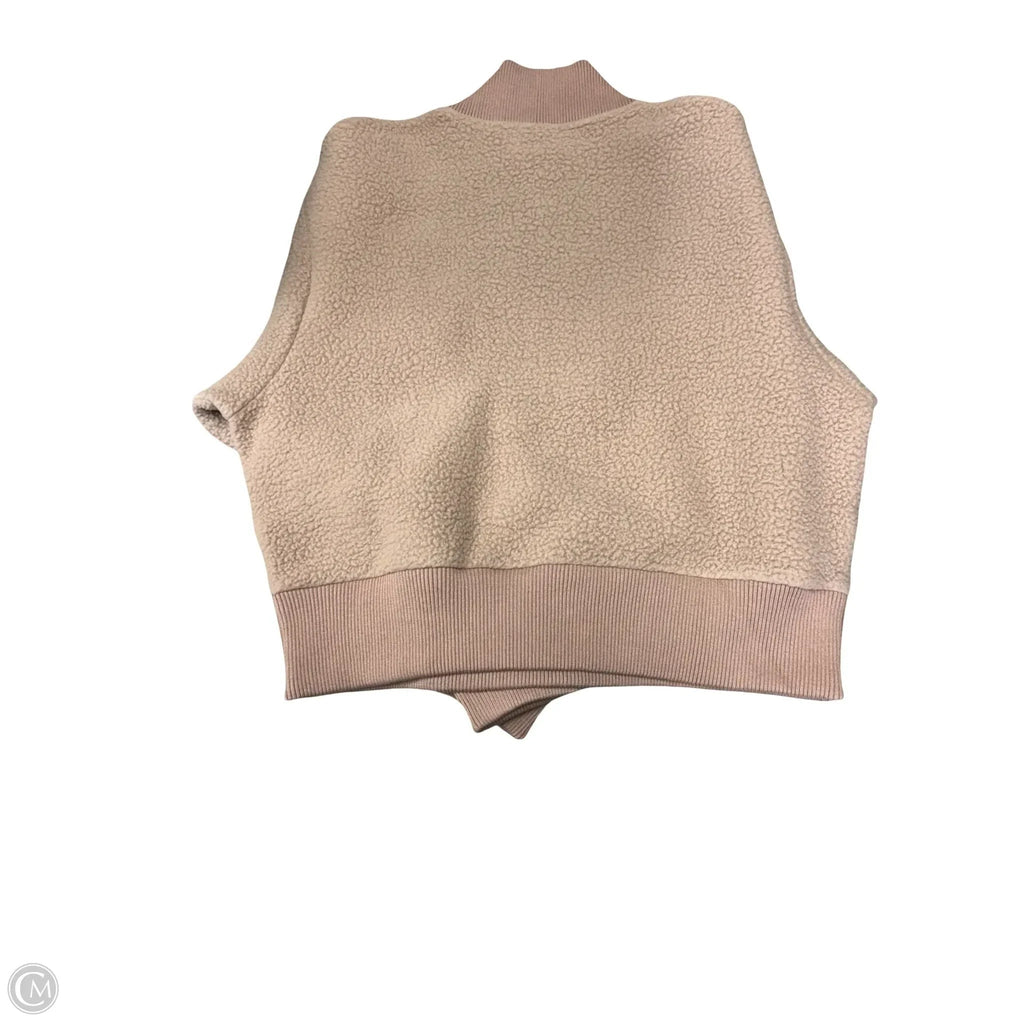 Sweatshirt Collar By Varley In Beige, Size: L