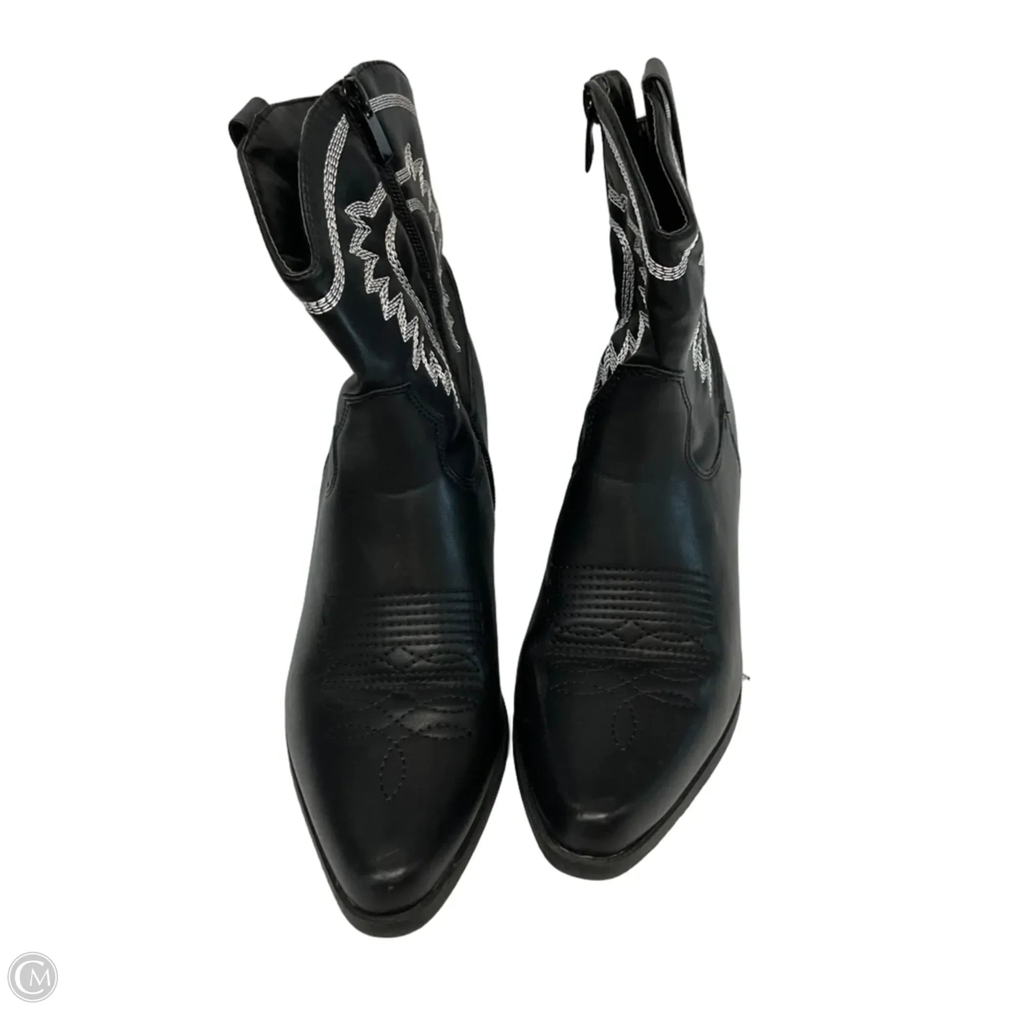 Boots Western By Forever In Black, Size: 7.5