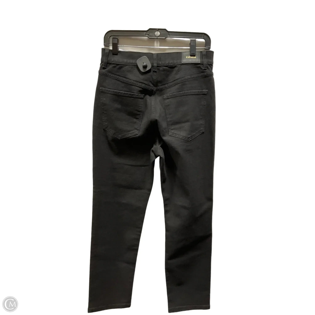 Jeans Straight By Express In Black, Size: 8